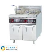 Electric 2-Tank Fryer with Timer
