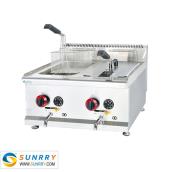 Gas temperature-controlled fryer